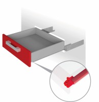 Направляющие скрыт. монт. DB4461Zn/500 полного выдв. с доводчиком