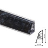 Thermoplast 850 - Плинтус - 4046 (4,2)          Кастилло темный 37*24*4200 (AP 850-1242)