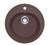 Мойка круглая шоколад    D=510мм, глубина 200мм   GRANIT