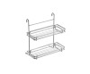 Навеска Полка двухъярусная разборная Малая (260х155х271мм) хром, МХ-413