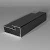 Профиль AL  F 1-19 Черный