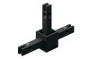 CADRO Узловое соединение 3х-стороннее 2D, черный матовый (31555)