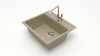 Мойка Модель 9, Квадратная 570х505х200мм, Песочный Q5  Мрамор