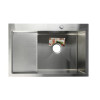 Мойка AFLORN правая R (780х510х230мм, толщ.3мм) Сталь шлифованная