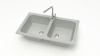 Мойка Модель 20,  780х500х195мм, Светло-серый Q10 Мрамор