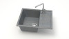 Мойка Модель 151, Прямоугольная  645х505х218мм, Темно-серый Q8 Мрамор