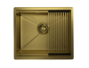 Мойка GRANULA KS-5045U, Золото сатин, стальная