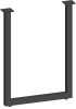 Опора П-образная не регулируемая 30х710 мм (черный матовый)