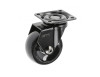 Опора колесная с фланцем, CALIBRO, D50мм без тормоза, черное   KM-CALIBRO-50мм-BH-20