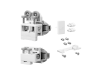 9339367 Комплект фурнитуры WingLine L 2024, medium, с самозакрыванием, белый, правый