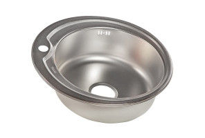 Мойка Круглая D510, Premial PL 5151, (510*410*180мм, толщ.0,8мм), Матовая