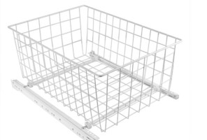 Корзина выкатная сетчатая 335х475х200 белая SB400/200-WT