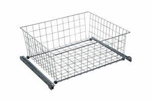 Корзина выкатная сетчатая 535х475х200 серебро SB600/200-SV