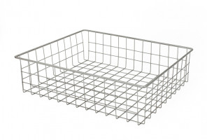 Корзина сетчатая 485х485х200мм серая  Евро 20-2М