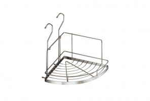 Навеска Полка угловая малая (230х230х230мм) хром, YJ-G301A