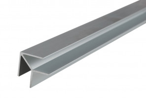 Планка угловая 6 мм, L=0,6м (Для мебельного щита) Серебро Крокос