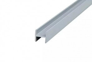 Планка щелевая 6 мм, L=3м (Для мебельного щита) Серебро Крокос