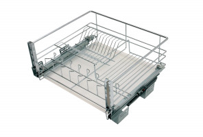Cargo 800мм Посудосушитель KRS03/1/3/800 с довод. и крепл. к фасаду ХРОМ БОЯРД
