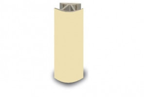 Угол цоколя универсальный 135гр. Ваниль, H=150мм