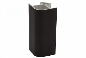 Угол цоколя универсальный 135гр. Черный, H=100мм