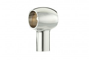 Держатель рейлинга ретро, хром (RAT-14)