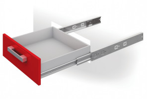 Направляющие шариковые с доводчиком БОЯРД,  DB4512Zn/300 частичного выдв.