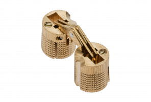 Петля потайная бронза D14мм (для плиты 22мм) ZC-GTV-14-00