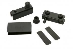 Петли для стекл.двери без сверл. HG001/Bl, Черный