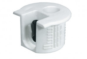 Стяжка-эксцентрик RAFIX 20 с утолщением Белая для деталей толщиной от 16мм (263.14.703)