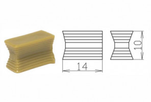 Ласточка 2х14 (Бежевая) Pimo