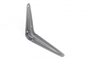 Консоль с одним ребром жесткости 100х125х0,7мм, металлик  111700