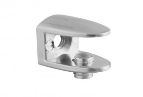 Полкодержатель для стеклянных полок  MC-J123-01  Хром (S=max 9 мм)