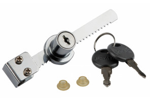 Замок реечный L=140мм для раздвиж.стекл. дверей хр.полир. Z518CP.3/140