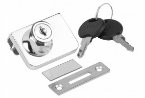 Замок Z258CP для стеклянных дверей, хром полированный Z258CP.2/18