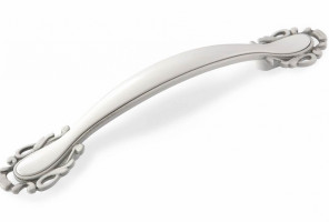 Ручка - скоба FS 141 096 Серебро прованс/9003 белый матовый (ТЗ)