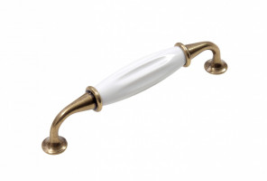 RS110AB.4/128/W Старинная латунь/Белый Ручка TRINITY