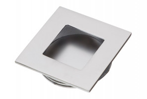 Ручка врезная квадратная 40х40мм. UZ B226-05 матовый хром