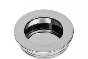 Ручка врезная круглая Хром UZ-00B224-01