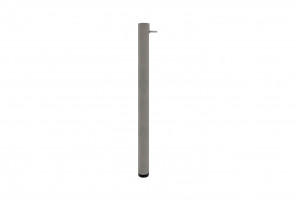 Опора стола для царги,металлик матовый, с гайкой М8, без болта,  50х710мм