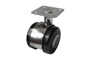 Опора колесная D40 усиленная  хром  TZP-40