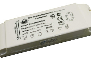 Блок пит. стаб. напр. 220/24VDC, 48W, L92W48W24V, пласт. корпус 175х47х35мм/06.114.27.048