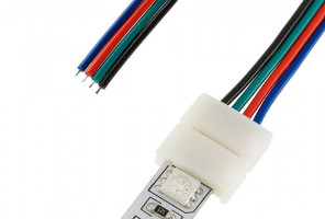 Соединитель односторонний с питанием RGB LR26