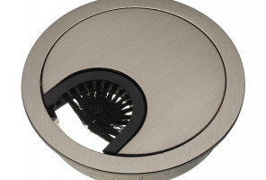 Заглушка кабель-канал метал-ая D-60мм инокс PM-LBFI60-06