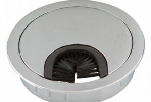 Заглушка кабель-канал метал-ая D-60мм хром PM-LBFI60-01