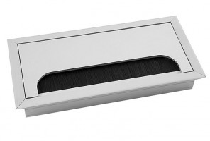 Пропуск для кабеля Merida 80x160, алюминий (LB-80x160-05) LB-80x160-05