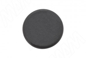 Заглушка эксцент. Черная №4 (ШАГРЕНЬ)