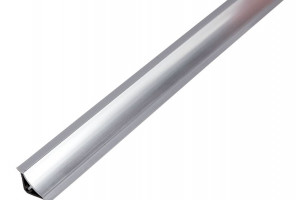 Плинтус с мягким краем 11,5х11,5х3,0 Серебрянный   MRK494-203