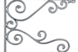 Консоль мебельная декор. для 2-х полок MOD 77 240/170 X 270 Серебро античное