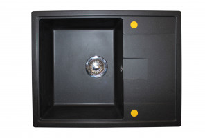 Мойка ЦЕНТРО Черная  645*505*200мм   GRANIT