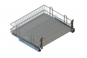 Cargo 600мм Посудосушитель выкатной Квадро, хром